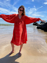 Load image into Gallery viewer, Vintage Sari Silk Dress