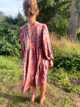 Load image into Gallery viewer, Vintage Sari Silk Dress Rose