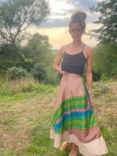 Load image into Gallery viewer, Vintage Silk Sari Skirt