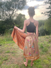 Load image into Gallery viewer, Vintage Silk Sari Skirt
