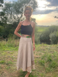 Vintage Silk Sari Skirt