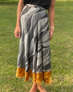 Vintage Silk Sari Skirt